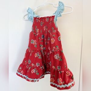 Matilda Jane "Little Ruby" Floral Red Dress, 12-18 mo girls